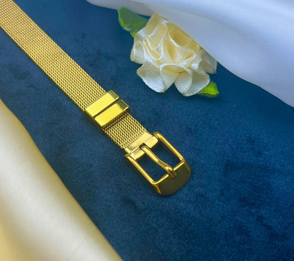 Adjustable Mesh Strap Buckle Bracelet