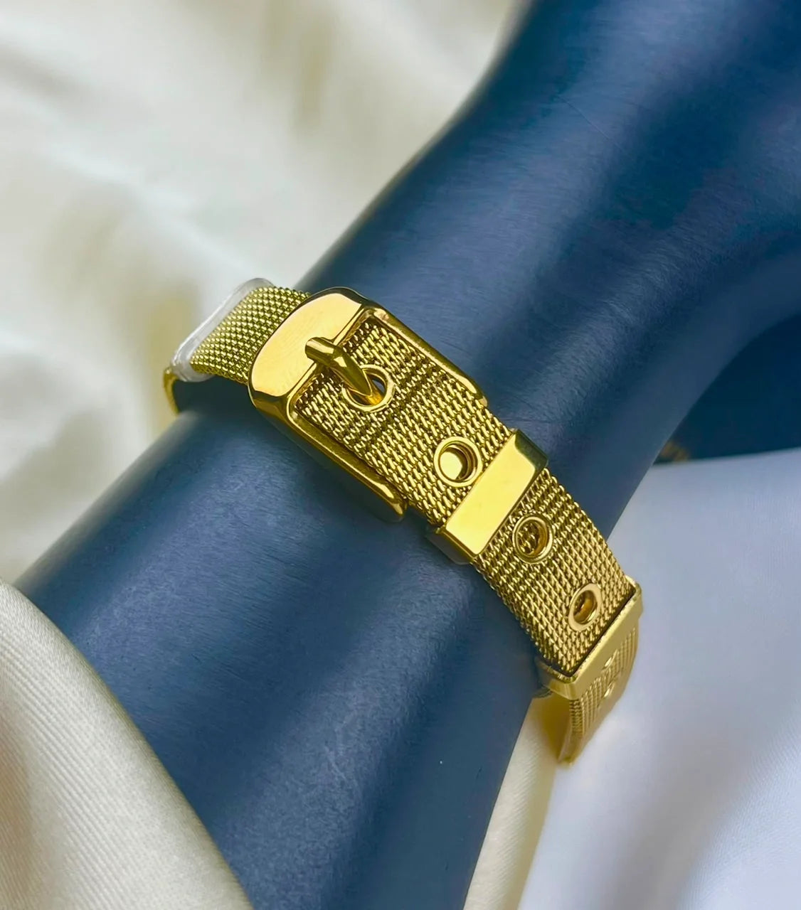 Adjustable Mesh Strap Buckle Bracelet
