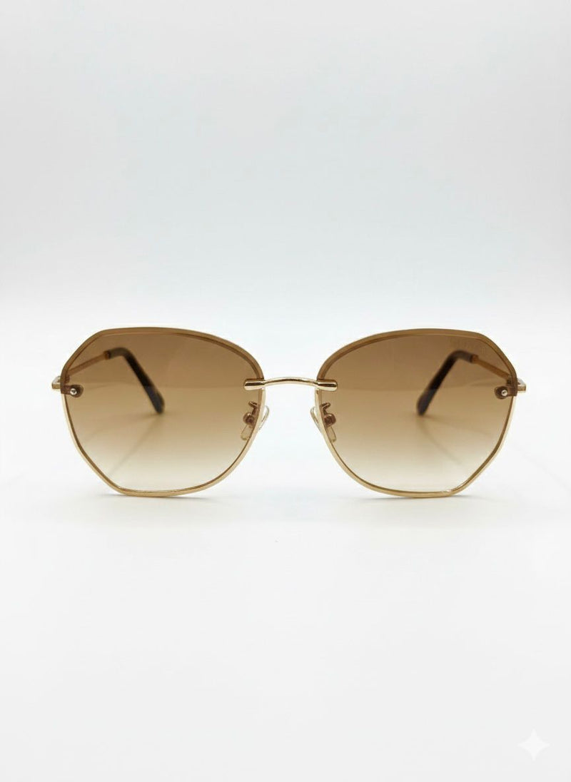Rimless Brown Shades