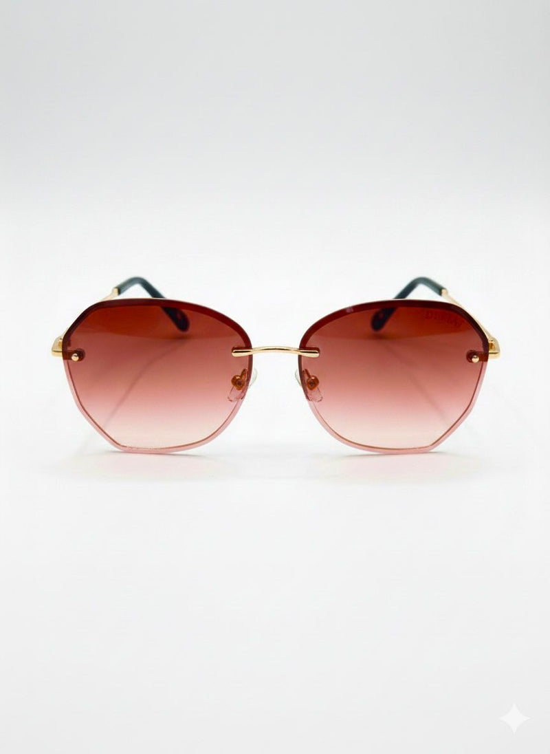 Rimless Pink Gradient Shades